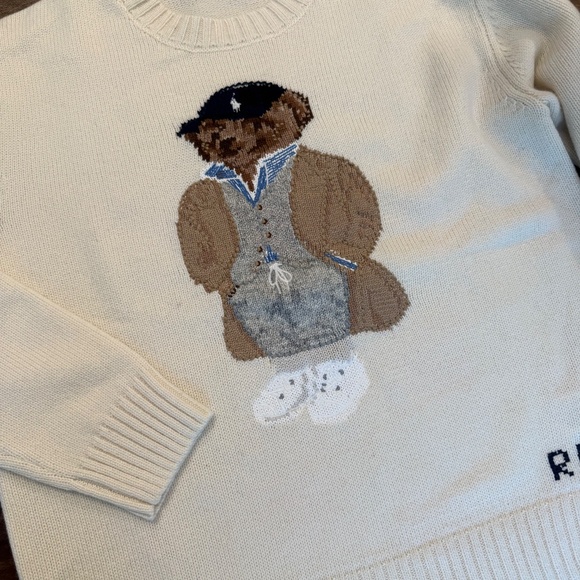 Polo Bear Wool Cashmere Blend Sweater - size M - Picture 2 of 5